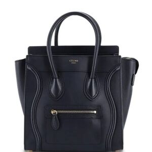 Celine Black Luggage bag in calfskin leather